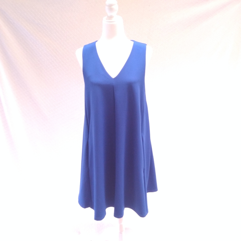 ABS Collection Flowy Blue Dress w/ Pockets